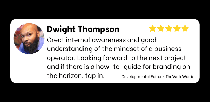 Dwight Thompson testimonial