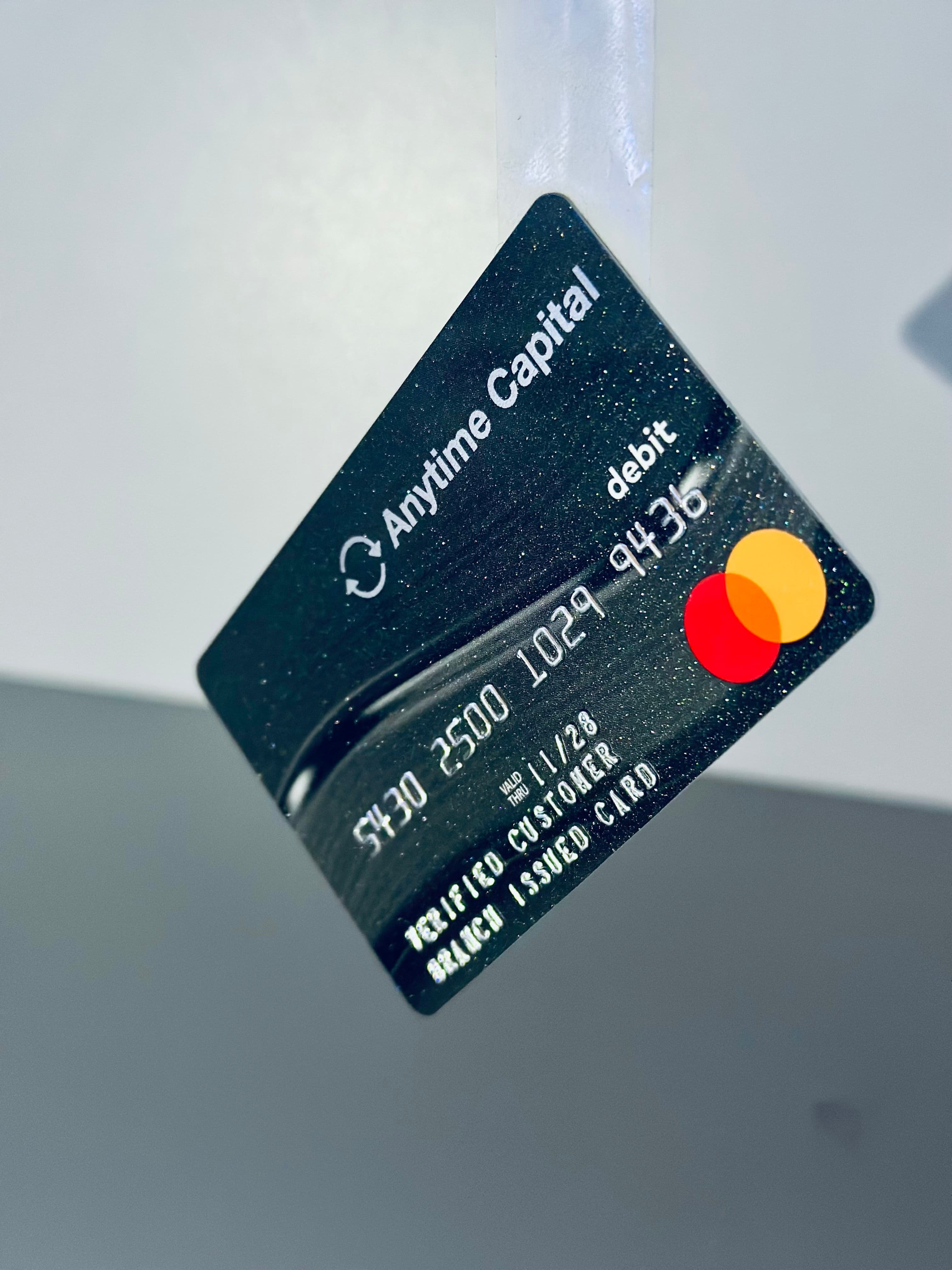 Anytime Capital reloadable card — raw capture (1 of 2)
