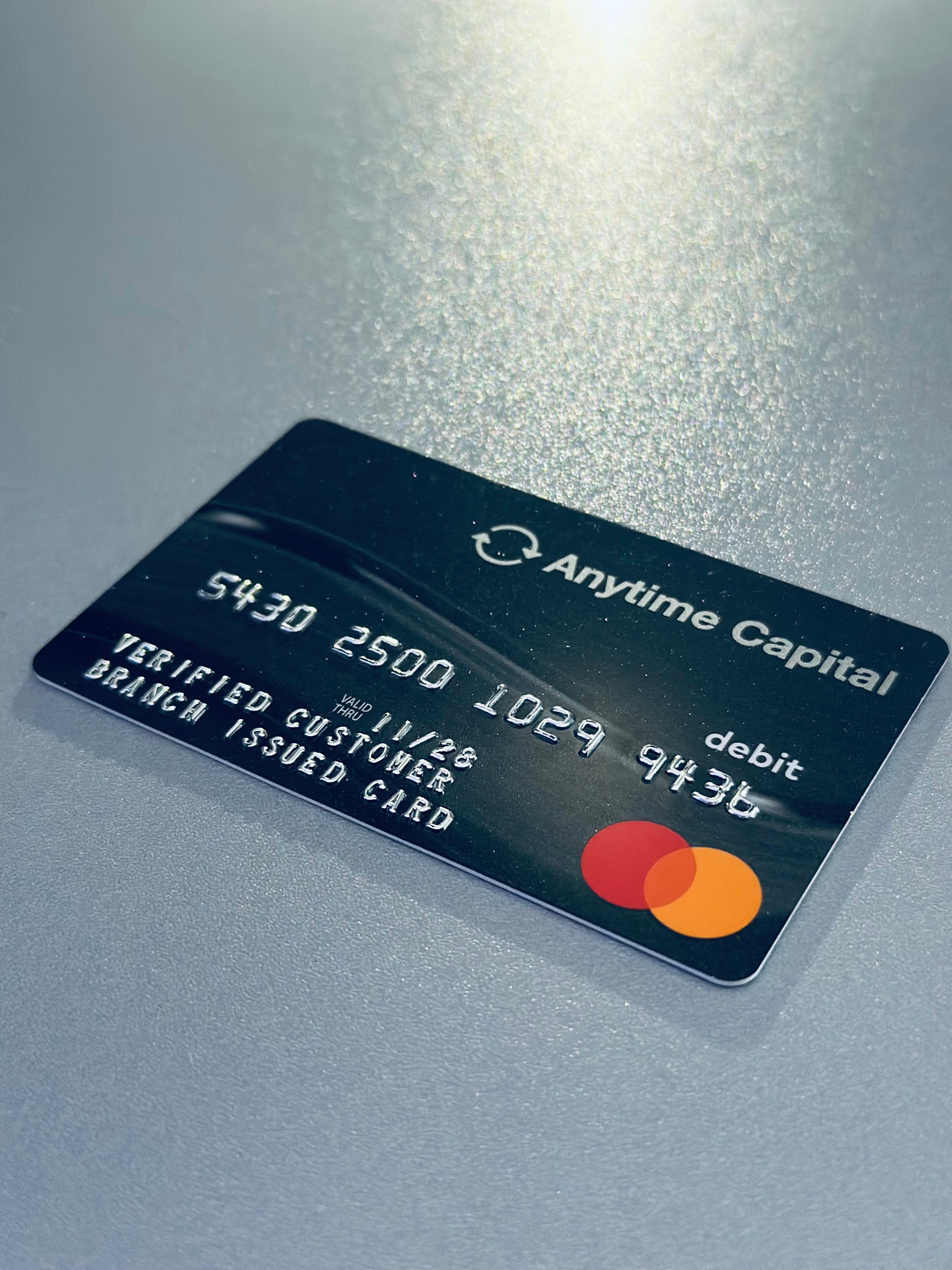 Anytime Capital reloadable card — raw capture (2 of 2)