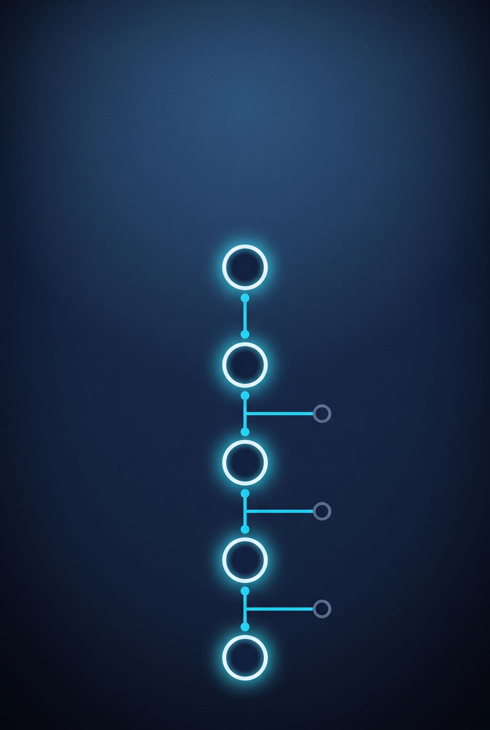 Side branches leaving a conversion path show the points where browser-based tracking drops events.