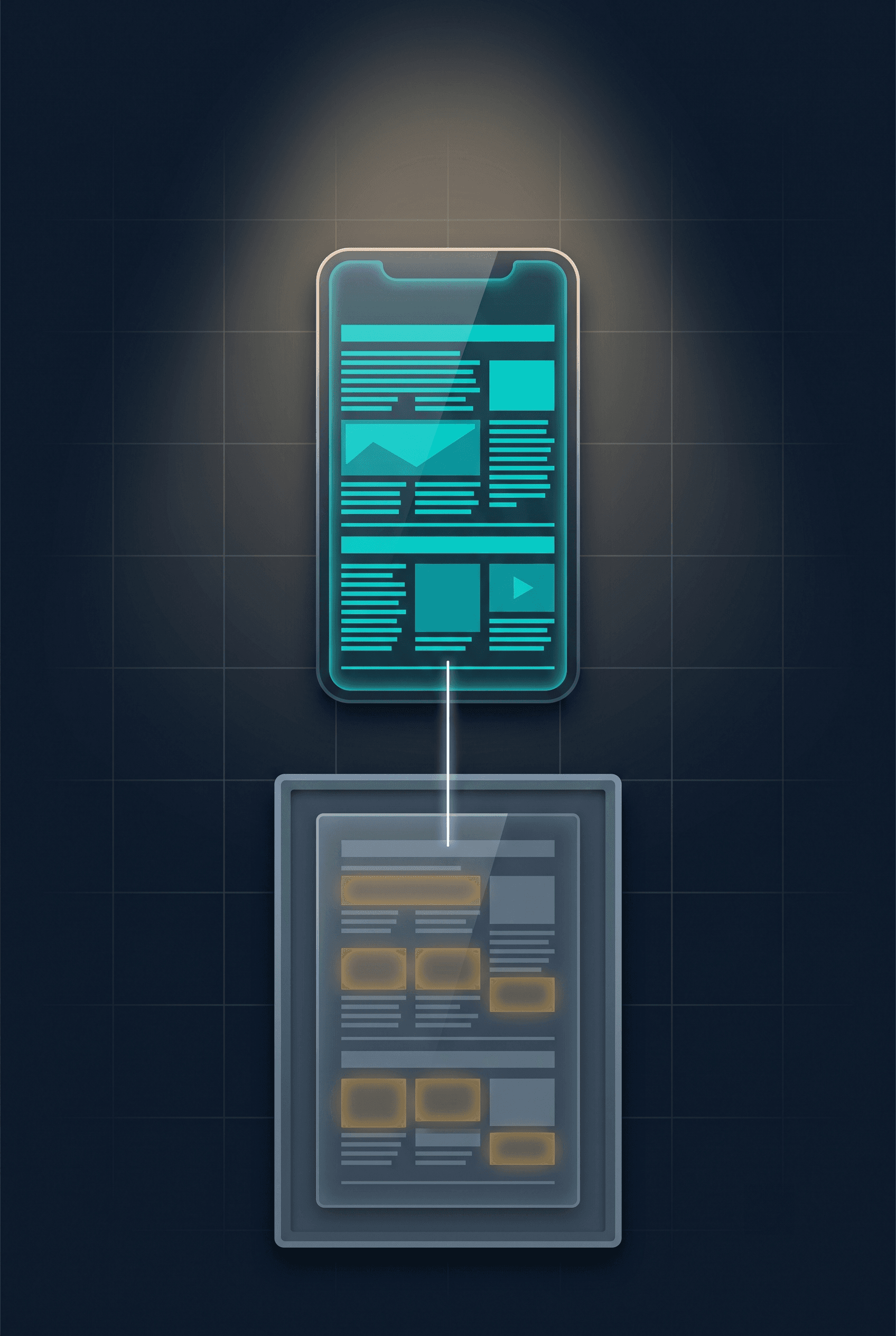 The browser lies — a phone shows a working page while the crawler's stored rendering comes back missing pieces.